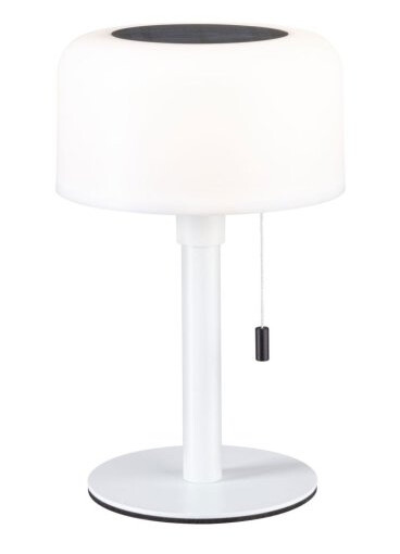 Bartja bordlampe oppladbar via USB eller solcelle 2700 Kelvin IP44 Hvit