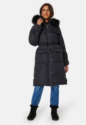 Chiara Forthi Marcella Long Down Jacket Black 38 Chiara Forthi Marcella Long Down Jacket Black 38