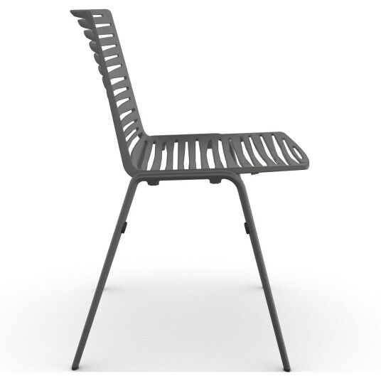 Fast Zebra spisestol Metallic Grey Fast Zebra spisestol Metallic Grey