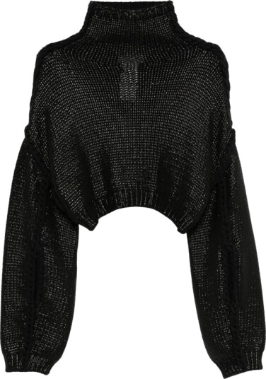 Sportmax Dame Strikkevarer Svart M,
