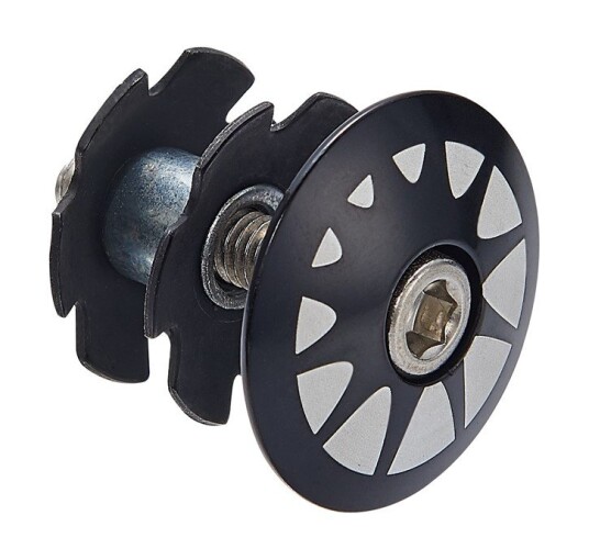 Ekspander + top cap svart 1 1/8 Ekspander + top cap svart 1 1/8