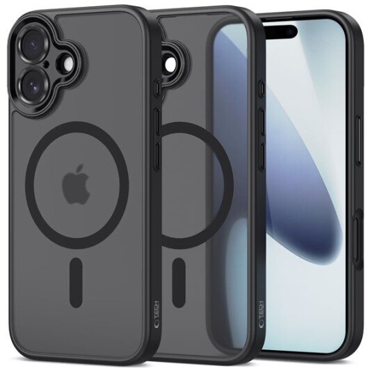 Tech Protect Mobildeksel for iPhone 17 Pro MagSafe - Matt Svart