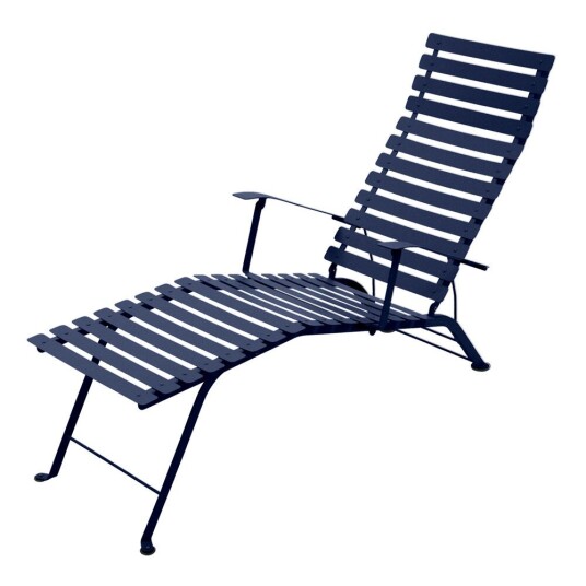 Fermob Bistro Chaise Lounge Deep Blue 92