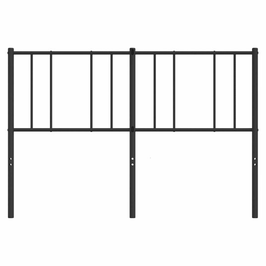 Sengegavl i metall svart 140 cm 8720845788865