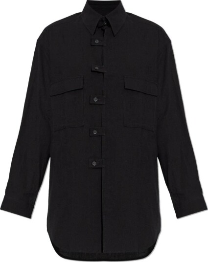 Yohji Yamamoto Herre Skjorter Svart L,