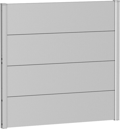 BIOHORT VEGGPANEL FOR LEVEGG UTEN AKRYLGLASS 100X90 SØLV METALLIC
