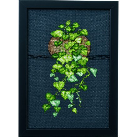 Permin Broderisett Hjerteblad Philo 20x29 cm