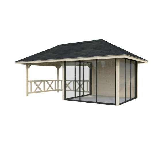 Hagestue Palmako Bianca 16,6 m2 Sett 204 Slide Hagestue Palmako Bianca 16,6 m2 Sett 204 Slide
