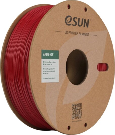 Esun 3D-Filament Eabs-Gf 1.75 Mm Fire Engine Red 1 Kg (Eabs-Gf-P175fr1)