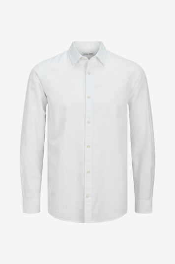 Jack & Jones - Skjorte jjeSummer Shirt LS SN - Hvit