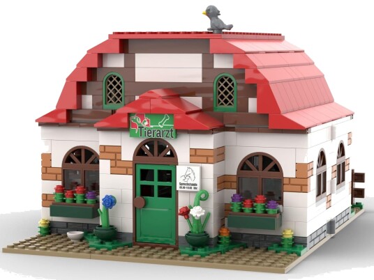 Kiddicraft Veterinærklinikk Byggesett 5+ År 886 Deler