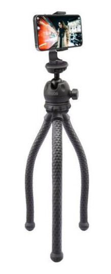 SBS Squid Tripod Pro - Stativ for Smarttelefon / Kamera - Maks mobil: 60 - 95 mm - Svart