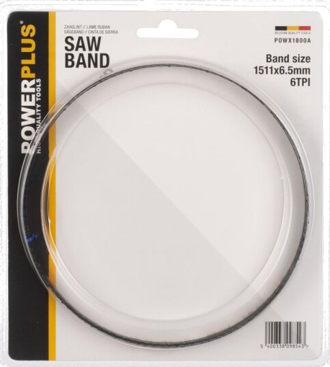 Båndsagblad til tre 1511 x 6,5 mm 6 TPI til POWX1800 Båndsagblad til tre 1511 x 6,5 mm 6 TPI til POWX1800