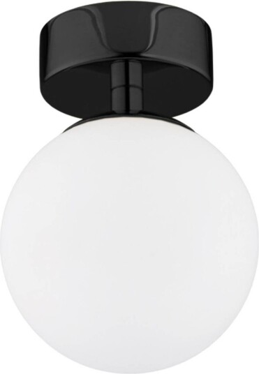 Euluna Taklampe Fatis opalglass/svart 1 lyskilde