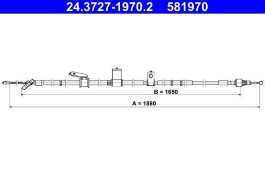 Tautrekk, håndbremse ATE 24.3727-1970.2