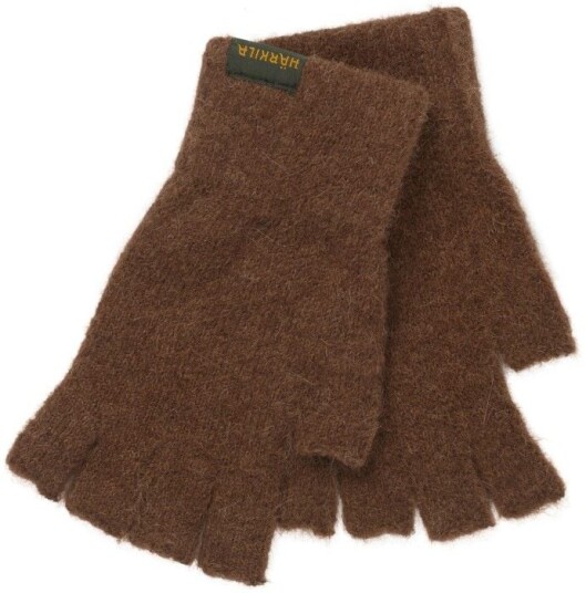 Härkila Man Alpacka Half Finger Gloves P inecone Brown inecone Brown M L