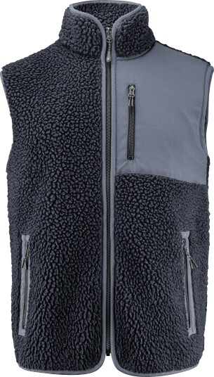 James Harvest Vest Kingsley Pile Marineblå