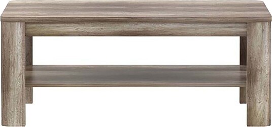 Gomon Sofabord 110 cm med Oppbevaringshylle - Brun