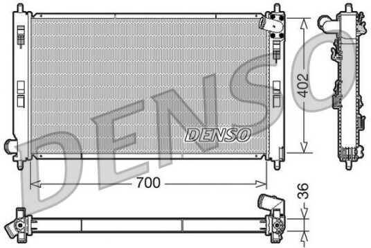 Radiator DENSO DRM45029 Radiator DENSO DRM45029