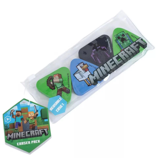 Minecraft Viskelær 4-pk Minecraft Viskelær 4-pk