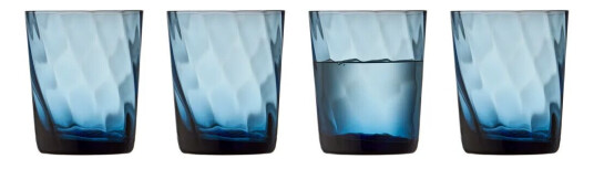 Lyngby Glas Vienna vannglass 30 cl 4-pakning Blue