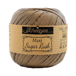 Scheepjes Maxi Sugar Rush Garn Unicolor 254 Månesten