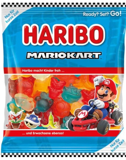 Haribo Mario Kart Limited Edition Vingummi med Fruktsmaker 160 gram