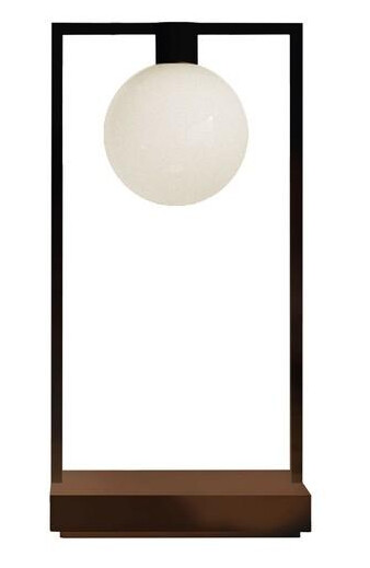 Artemide CURIOSITY 36 Bordlampe med Ball Ø100mm, Sort/Brun