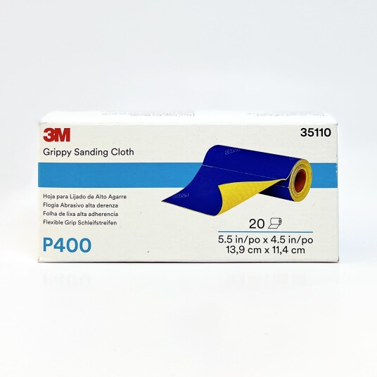 3M Grippy Sanding Cloth P400 20stk 3M Grippy Sanding Cloth P400 20stk