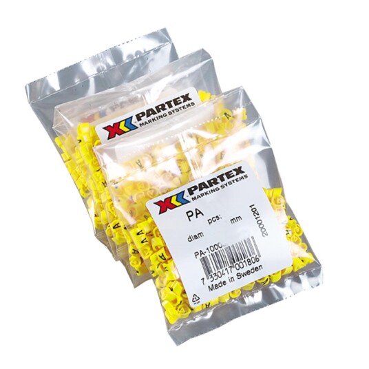 Partex PA1401/1 Kabelmerking tall Ø2,5 5 mm 200 pakk 1 Stikkontakter & kabler