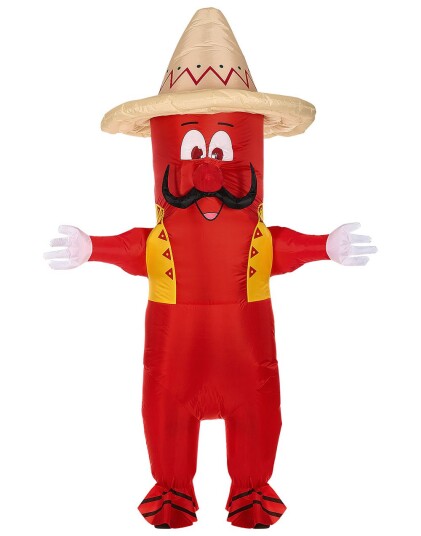 Widmann Mexican Chili Pepper Oppblåsbart Kostyme