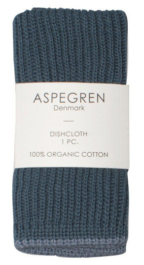 Aspegren Ripple kjøkkenklut strikket 26x26 cm navy blue