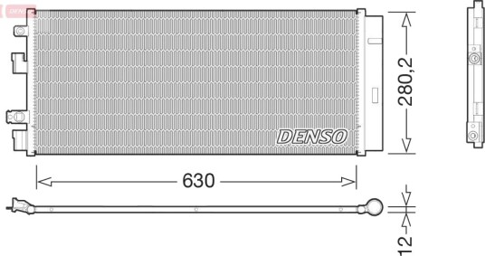 Kondensator, klimaanlegg DENSO DCN20018