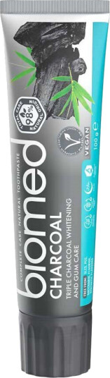 Biomed Charcoal Toothpaste Hydroxyapatite 100 g