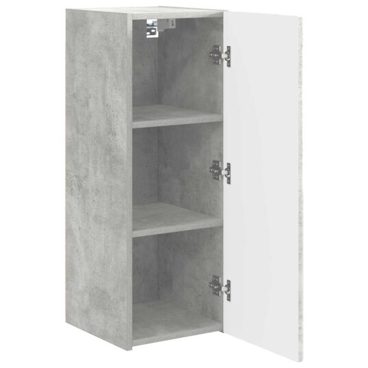 TV Veggskap Veggmontert Betong 30 x 31 x 80 cm Konstruert tre