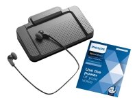 Philips SpeechExec Transcription Set LFH7177  Abonnementslisens 2 år  Win  med USB foot control / stereo headphones