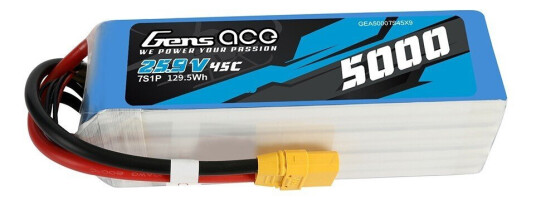 Gens 7s  5000mAh - 45C - Gens Ace XT90