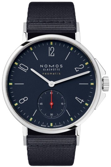 Nomos Glashütte Herreklokke N 566 Ahoi Neomatik Blå/Tekstil Ø36.3 Nomos Glashütte Herreklokke N 566 Ahoi Neomatik Blå/Tekstil Ø36.3
