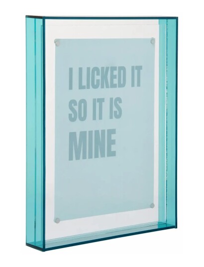 Present Time Photo Frame Gayo Large Acrylic Blue H22CM