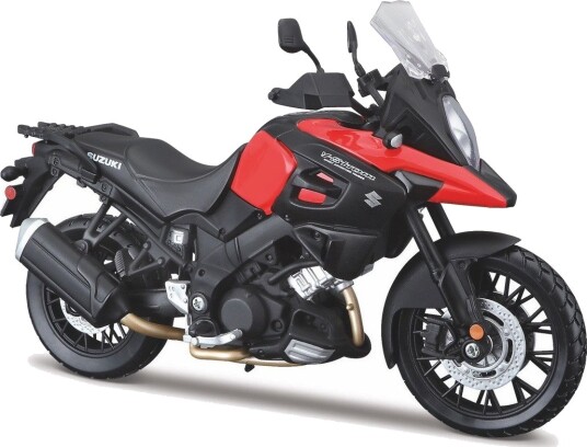 Maisto Suzuki V Strom 1000 Modellsykkel Rød & Svart 1:12