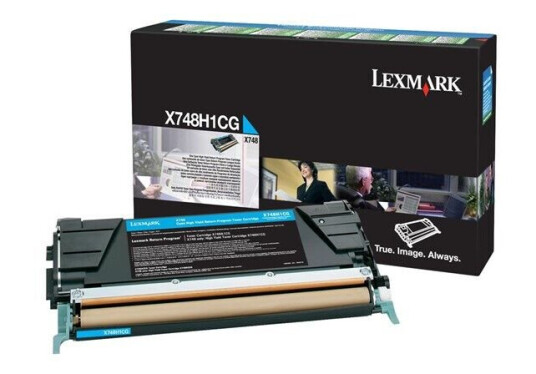 Lexmark X748H1CG Cyan - Laser toner Blå Lexmark X748H1CG Cyan - Laser toner Blå