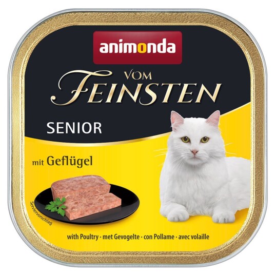 Animonda Vom Feinsten Senior 6 X 100 G Fjærkre