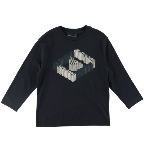 Giorgio Armani Emporio Armani Genser Blue Navy m. Trykk Emporio Armani 7 år 122 Genser Blå