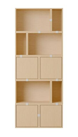 Muuto Stablet Bokhyllekonfigurasjon 8 Eik