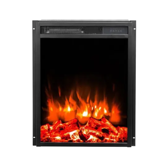 Aflamo LED Innebygd Elektrisk Peis 45cm Svart Aflamo LED Innebygd Elektrisk Peis 45cm Svart