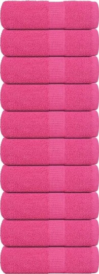 vidaXL Gjestehåndklær FROGN 10 stk rosa 30x50 cm 360 gsm vidaXL Gjestehåndklær FROGN 10 stk rosa 30x50 cm 360 gsm