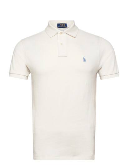 Polo Ralph Lauren The Iconic Mesh Polo Shirt Cream XS
