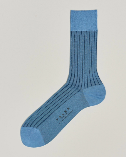 Falke Shadow Stripe Sock Light Blue/Navy