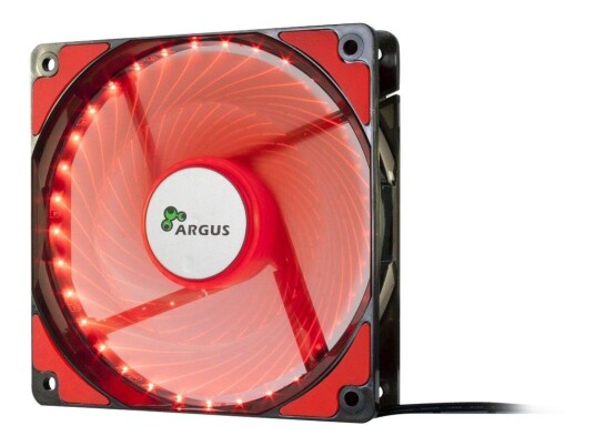 Inter-Tech Argus L-12025 120mm Kabinettvifte Rød med 1200RPM