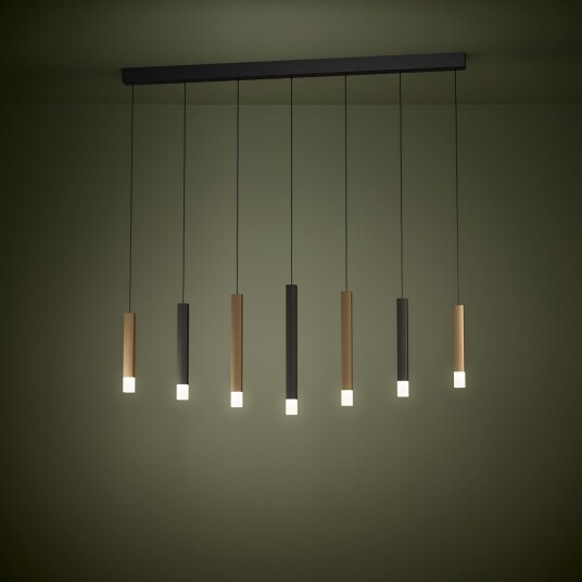 Pendellampe Stars of Light Estanterios dimmbar Svart Spisestue Aluminium Moderne 4.5 Svart